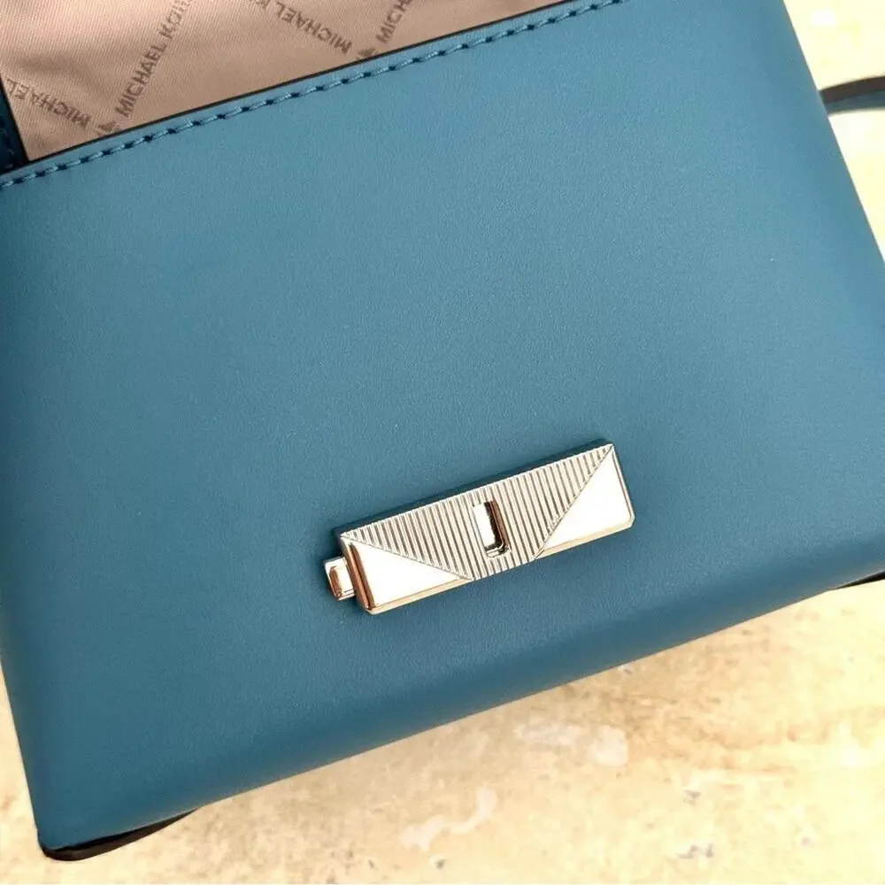 NWT! MICHAEL KORS Cece Teal Handbag, Small, MSRP.$448